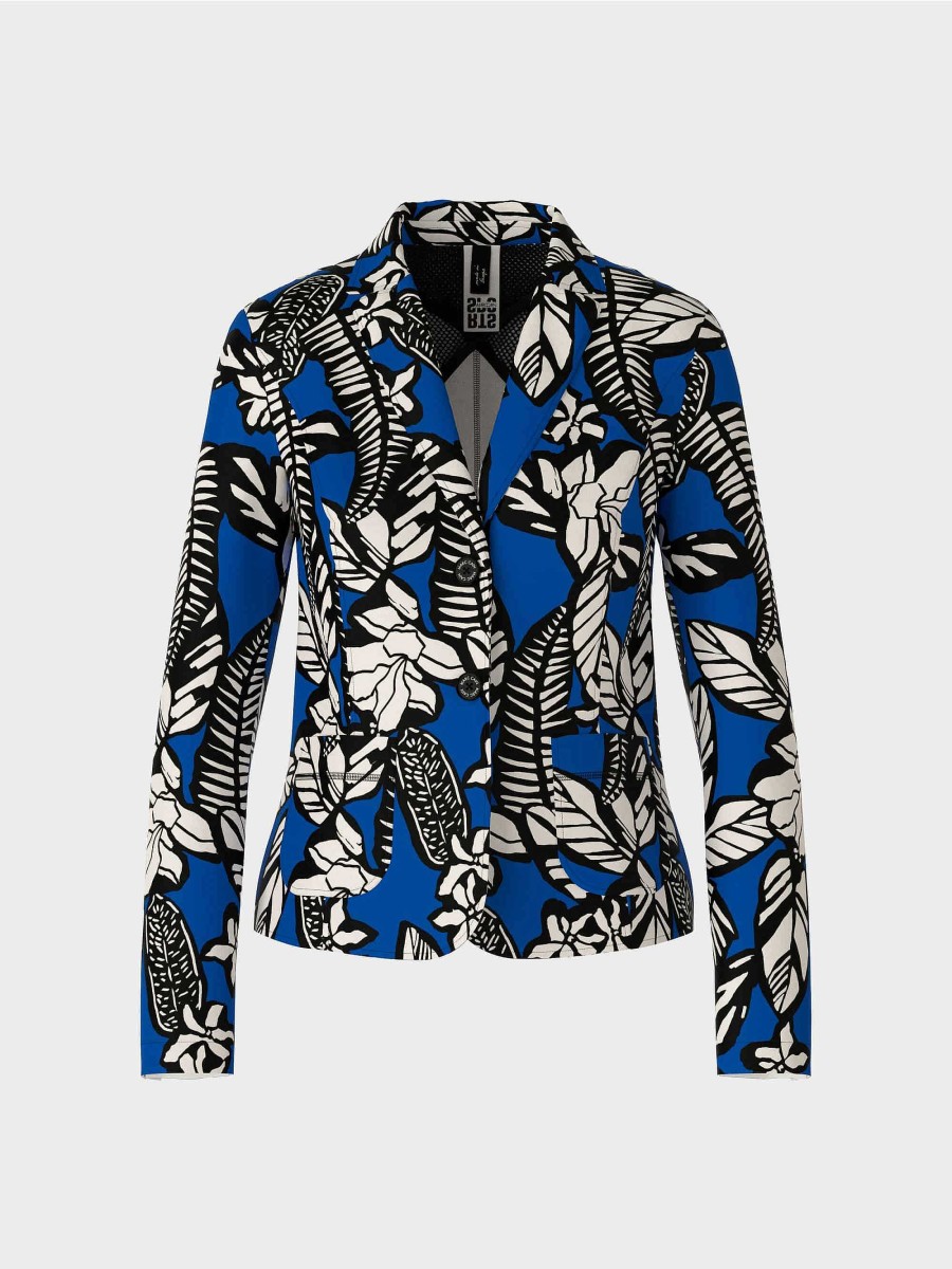 Marc Cain Jerseyblazer Mit Alloverprint | Hosenanzuge