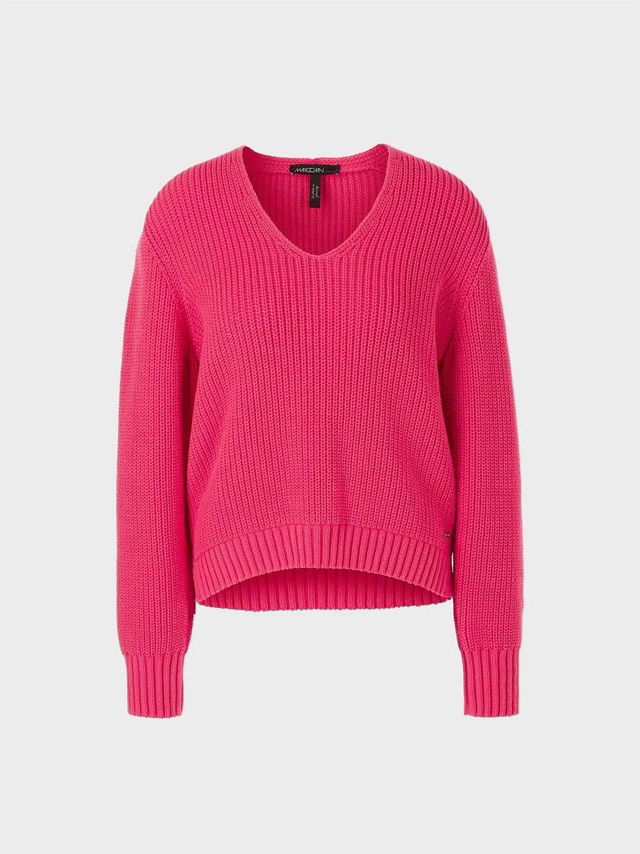 Marc Cain V-Neck-Pullover Knitted In Germany | Strick