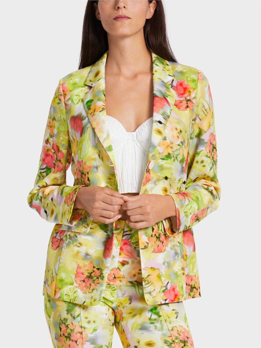 Marc Cain Blazer Im Aktuellen Blurry Print | Blazer