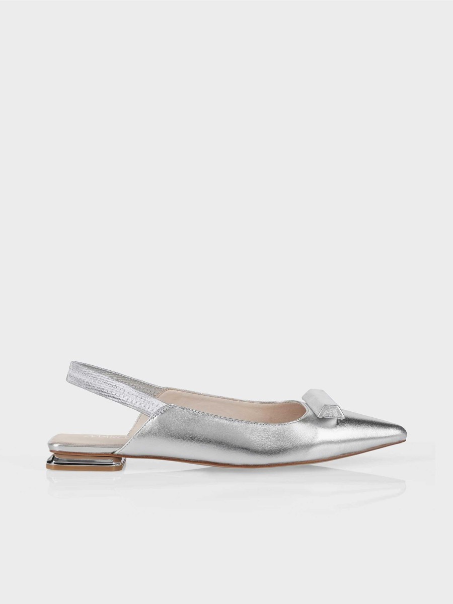 Marc Cain Flache Slings In Silber | Schuhe