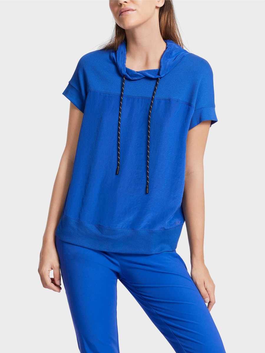 Marc Cain Lassige Bluse In Materialmix | Blusen & Tuniken