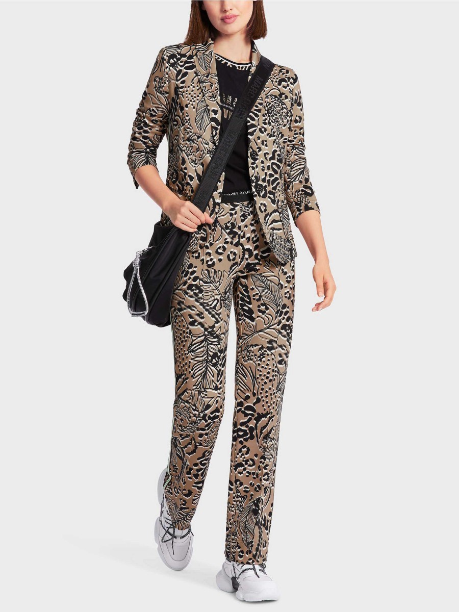 Marc Cain Jerseyblazer Mit Floralem Print | Blazer