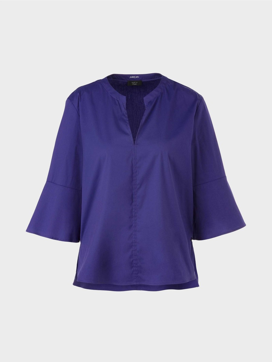 Marc Cain Bluse Mit Volantarmel | Blusen & Tuniken