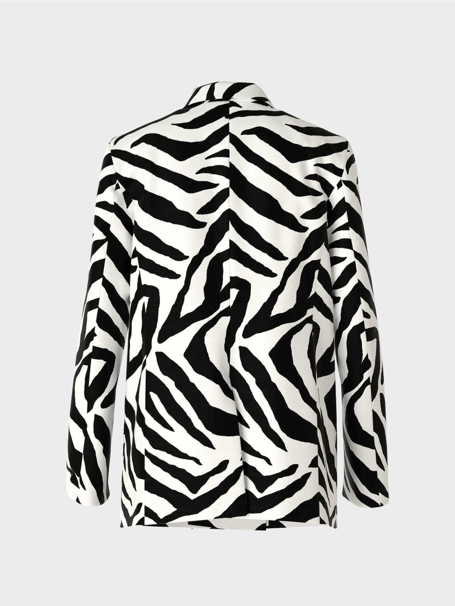 Marc Cain Blazer Im Zebra-Look | Hosenanzuge