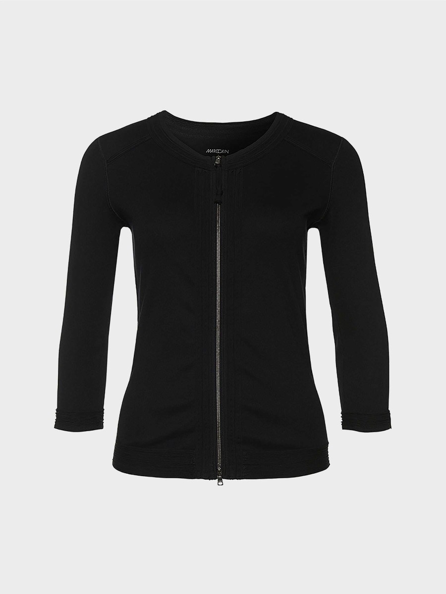 Marc Cain Suse Jacke Aus Rippjersey | Jacken