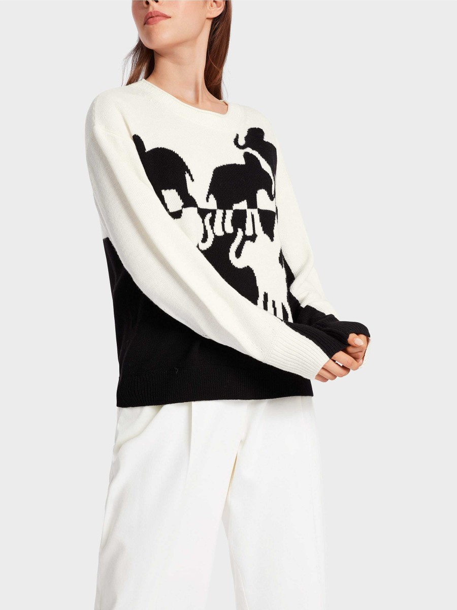 Marc Cain Pullover Mit Elefanten-Motiv | Pullover & Sweatshirts