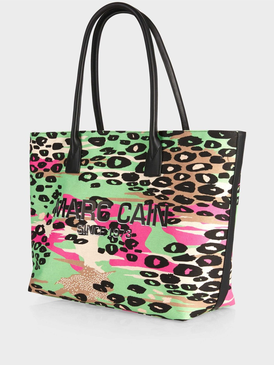 Marc Cain Shopper Bag Im Farbigen Leo-Print | Taschen