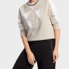 Marc Cain Sweatshirt Mit Leo-Kopf Applikation | Pullover & Sweatshirts