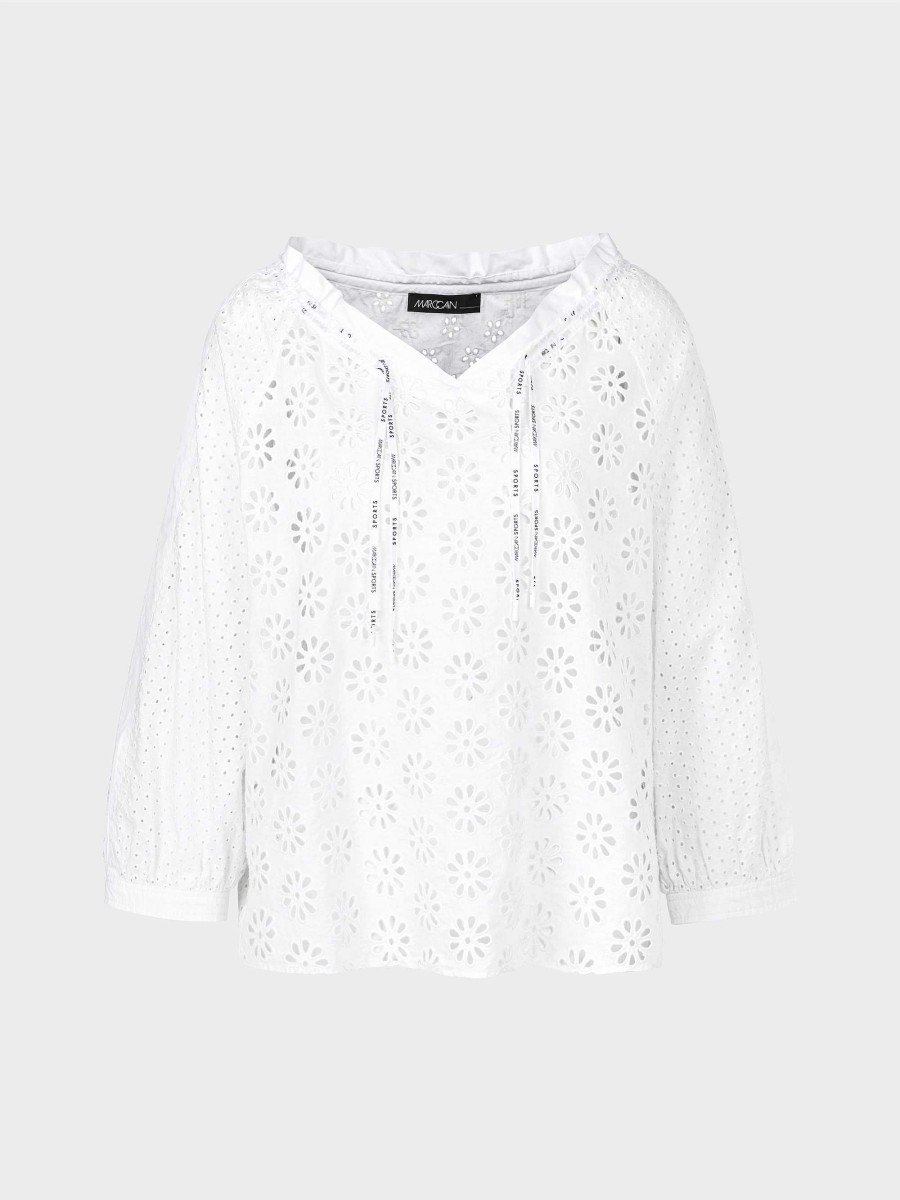 Marc Cain Bluse Mit Lochstickerei | Blusen & Tuniken