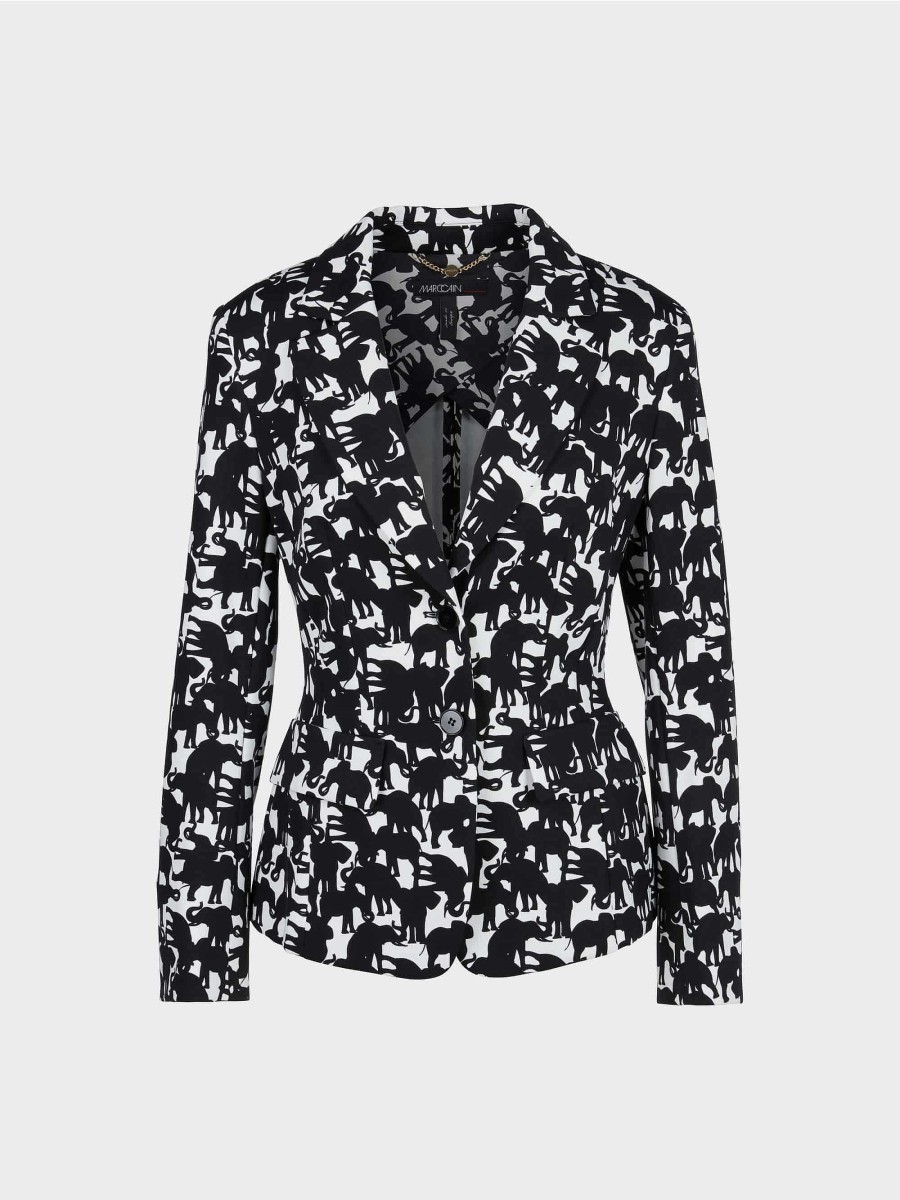 Marc Cain Blazer Mit Elefanten-Motiv | Blazer