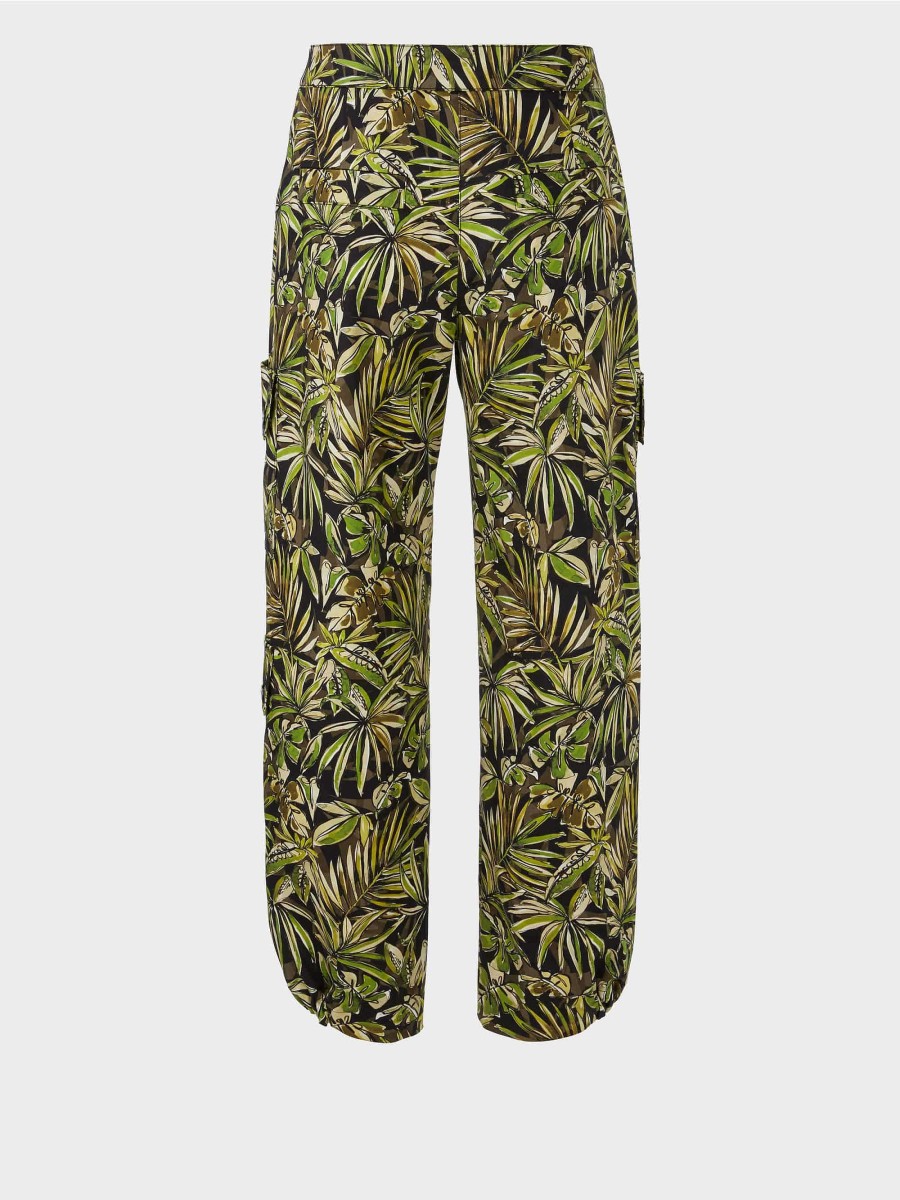 Marc Cain Cargohose Renton Mit Floralem Print | Hosen