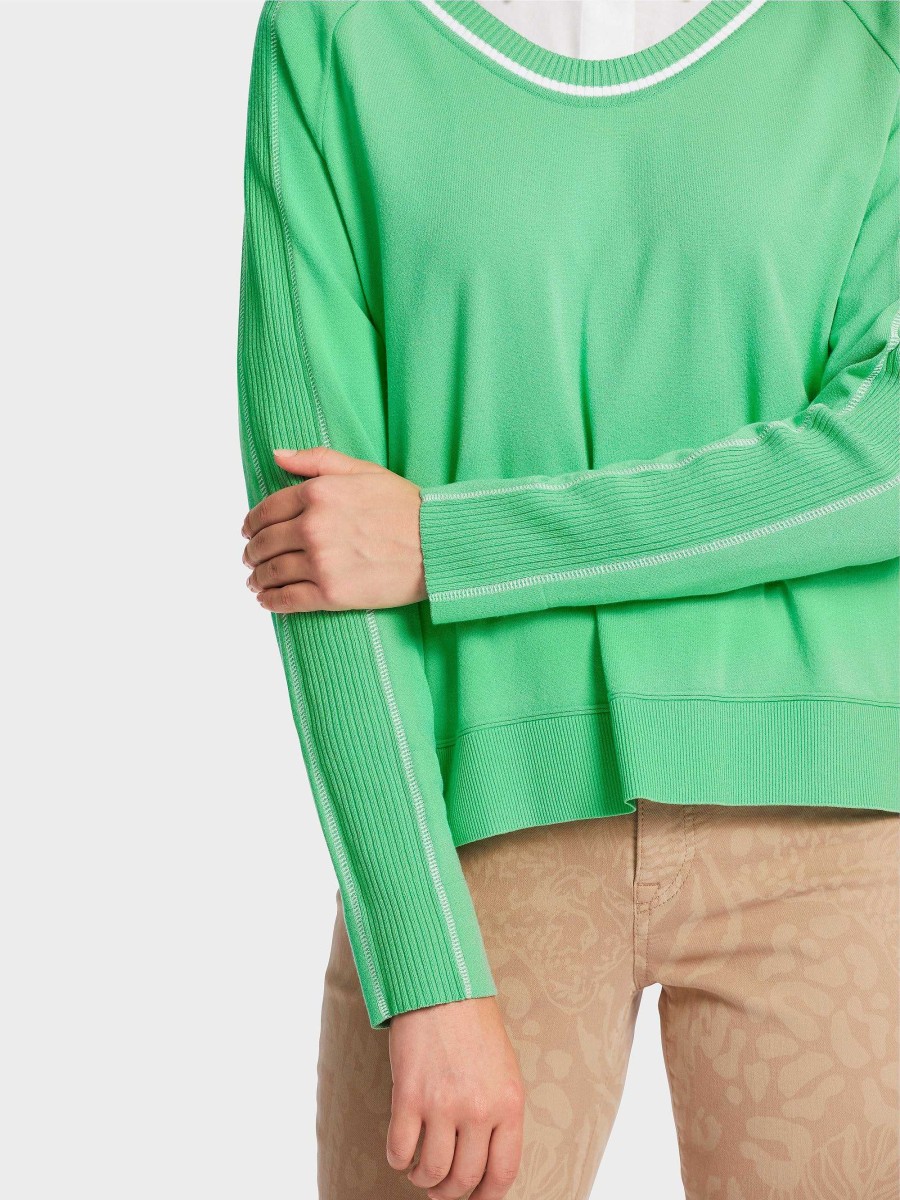 Marc Cain Femininer Sweater "Rethink Together" | Strick