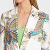 Marc Cain Korpernaher Blazer Mit Fancy Blattmotiv | Hosenanzuge