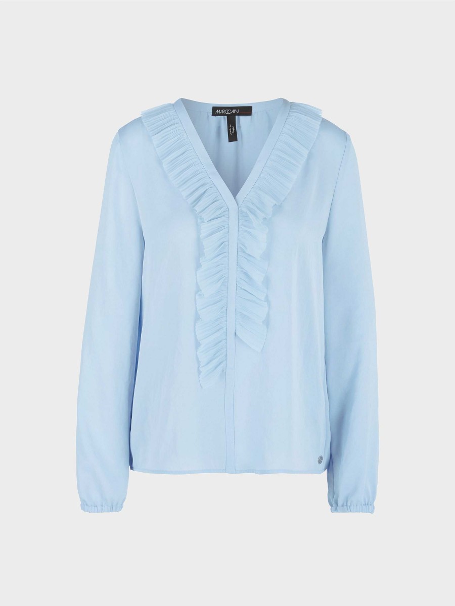 Marc Cain Bluse Mit Ruschen | Blusen & Tuniken