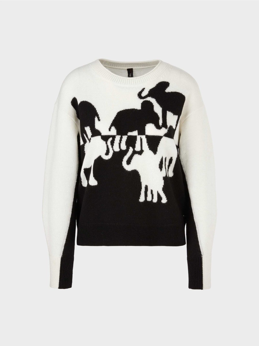 Marc Cain Pullover Mit Elefanten-Motiv | Pullover & Sweatshirts