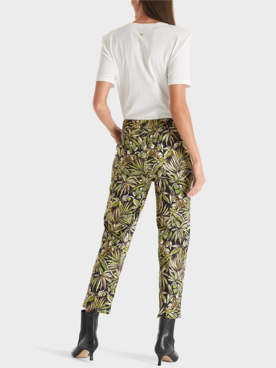 Marc Cain Hose Fushun Mit Floralem Print | Hosen