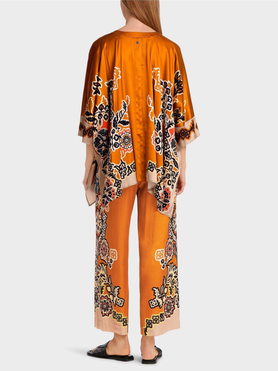 Marc Cain Oversized Bluse Mit Floralem Print | Blusen & Tuniken