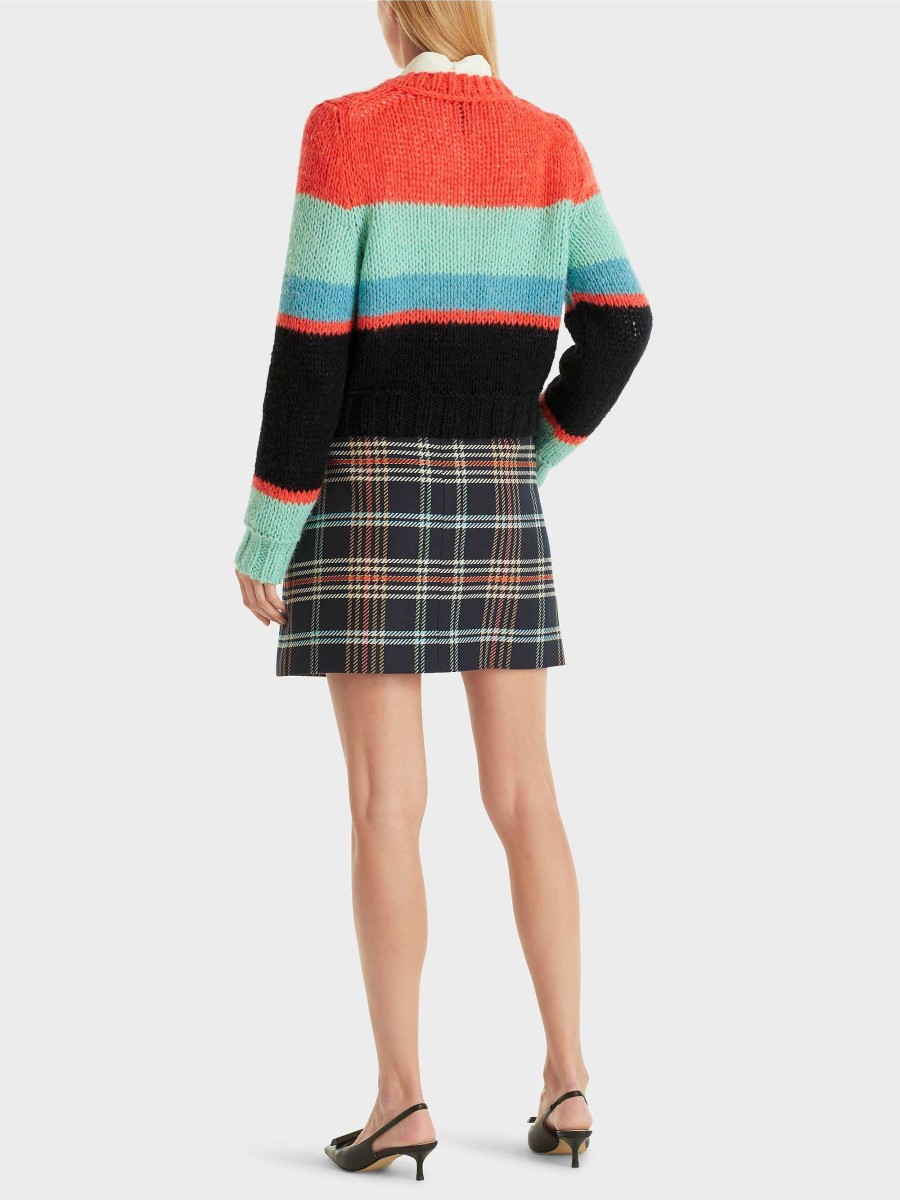 Marc Cain Color-Blocking-Pulli Knitted In Germany | Strick