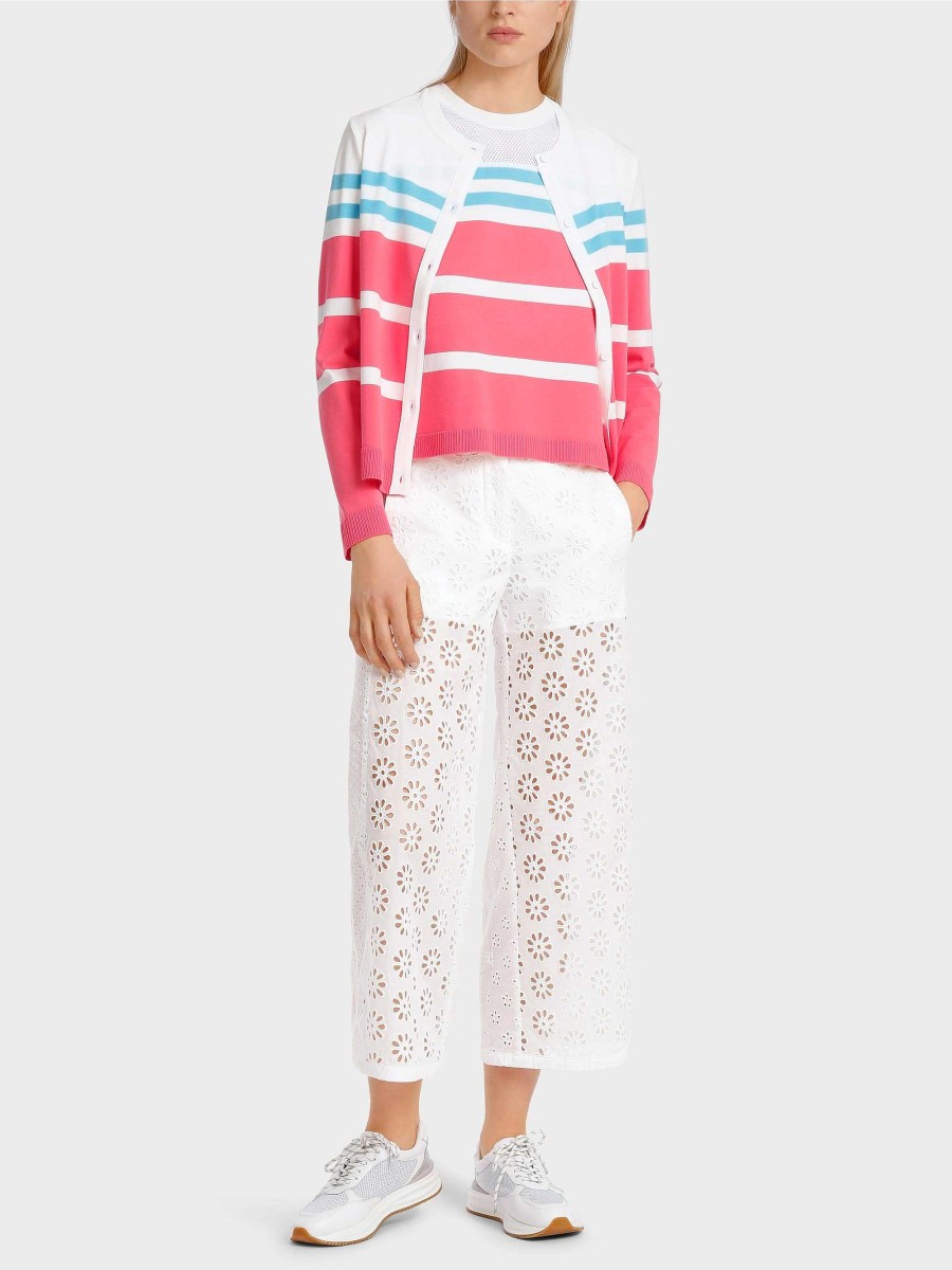 Marc Cain Gestreifter "Rethink Together" Cardigan | Jacken