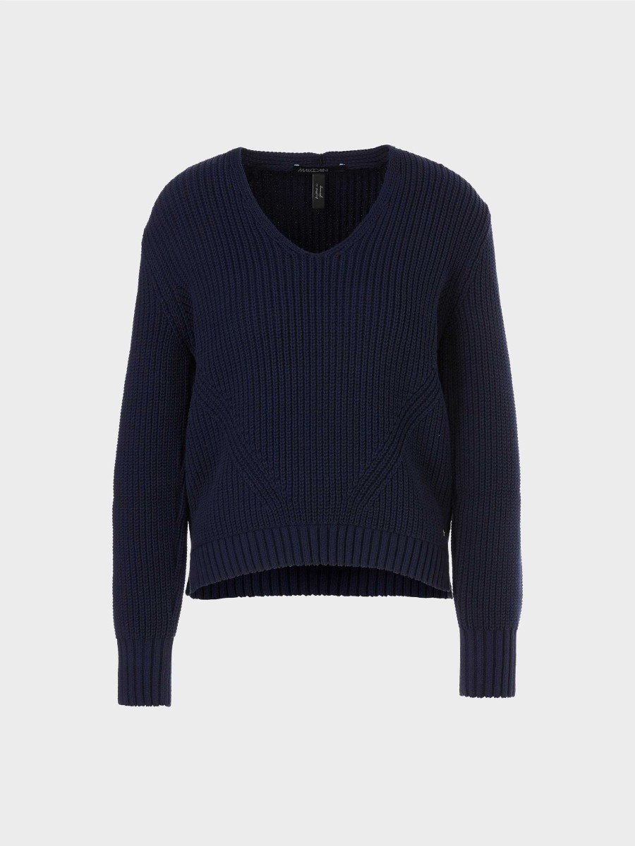 Marc Cain V-Neck-Pullover Knitted In Germany | Strick