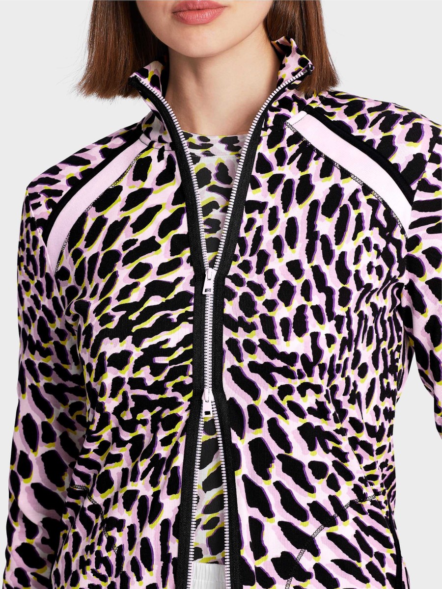 Marc Cain Zippjacke Mit Leo-Print | Jacken