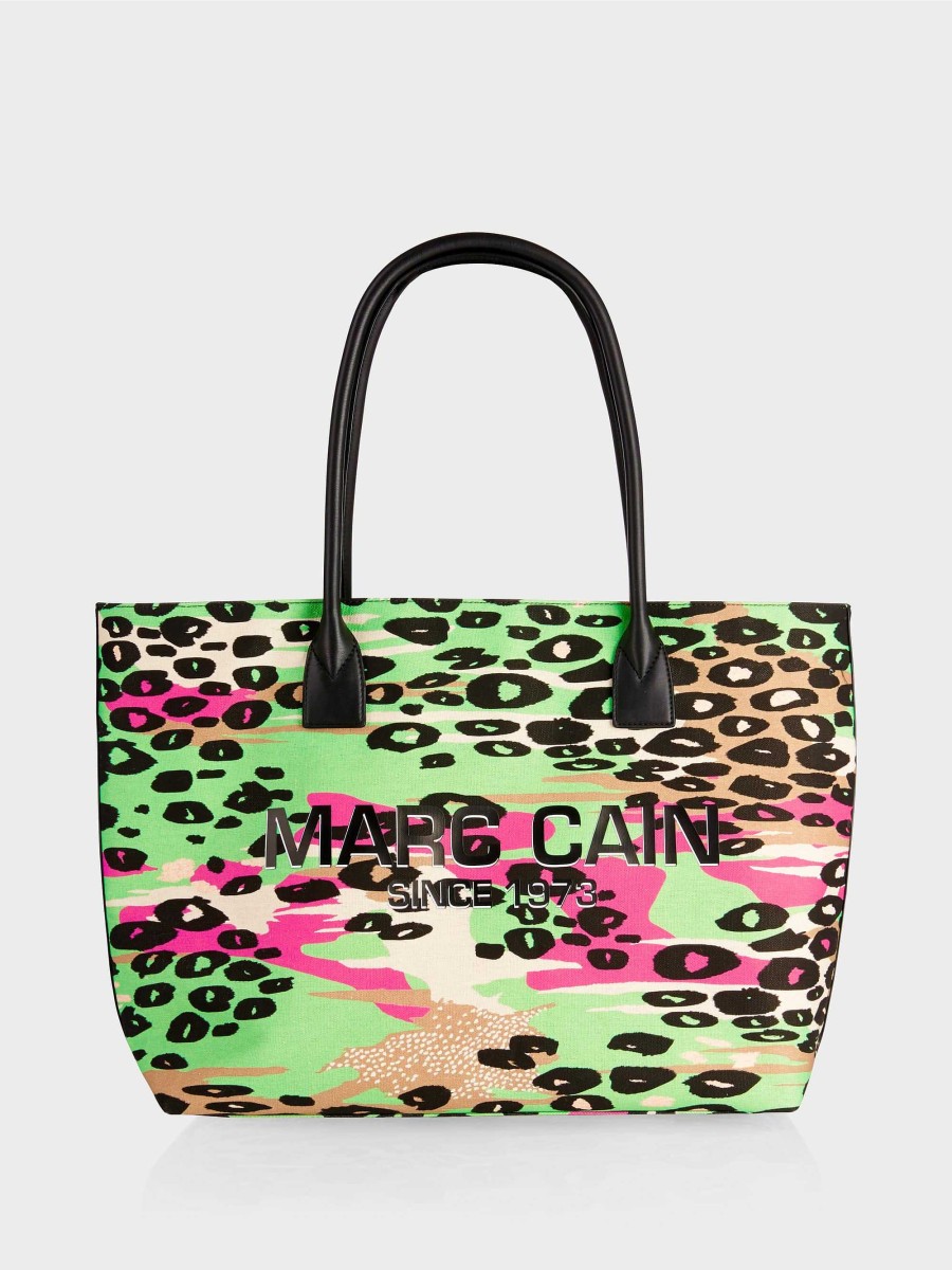 Marc Cain Shopper Bag Im Farbigen Leo-Print | Taschen