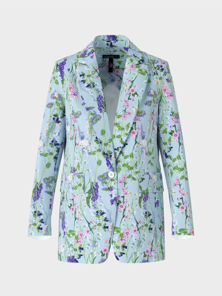 Marc Cain Floral Bedruckter Blazer | Hosenanzuge