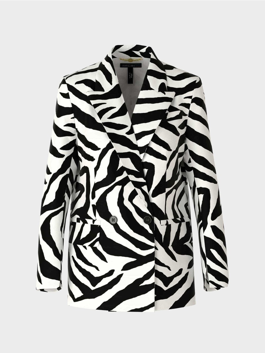 Marc Cain Blazer Im Zebra-Look | Hosenanzuge