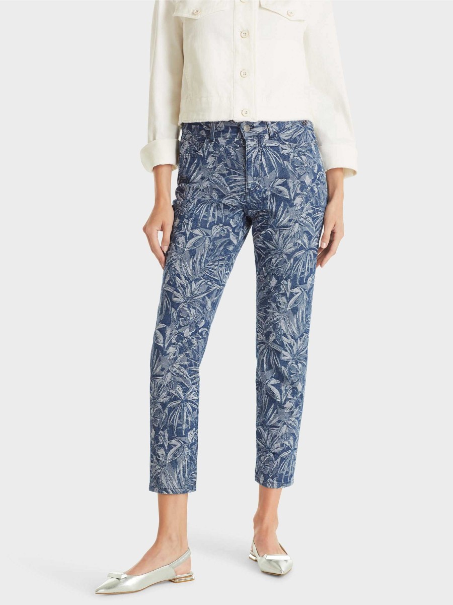 Marc Cain Jeans Silea Mit Floralem Webdessin | Jeans