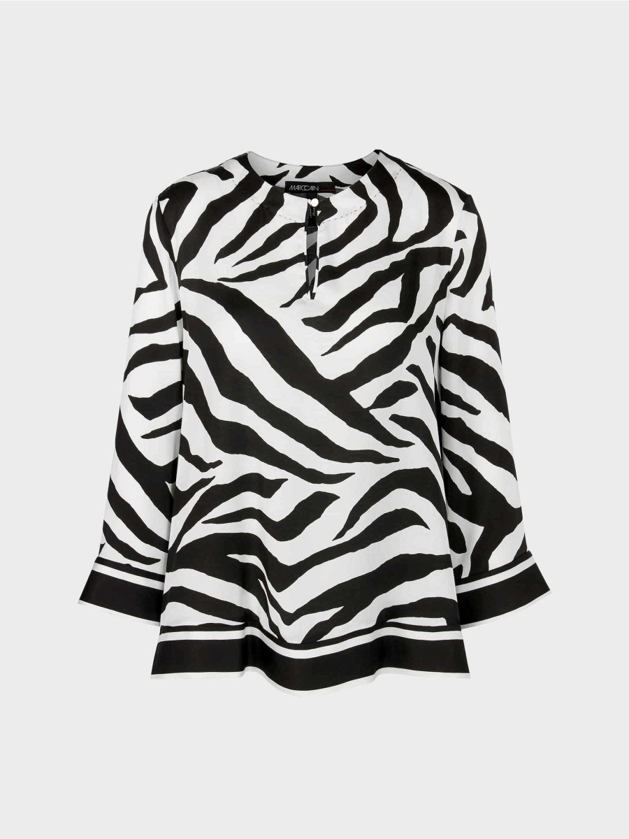 Marc Cain Bluse Im Zebra-Print | Blusen & Tuniken