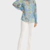 Marc Cain Weite Bluse Mit Blattmotiv | Blusen & Tuniken