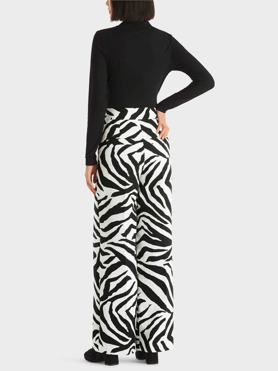 Marc Cain Hose Im Zebra-Dessin | Hosenanzuge