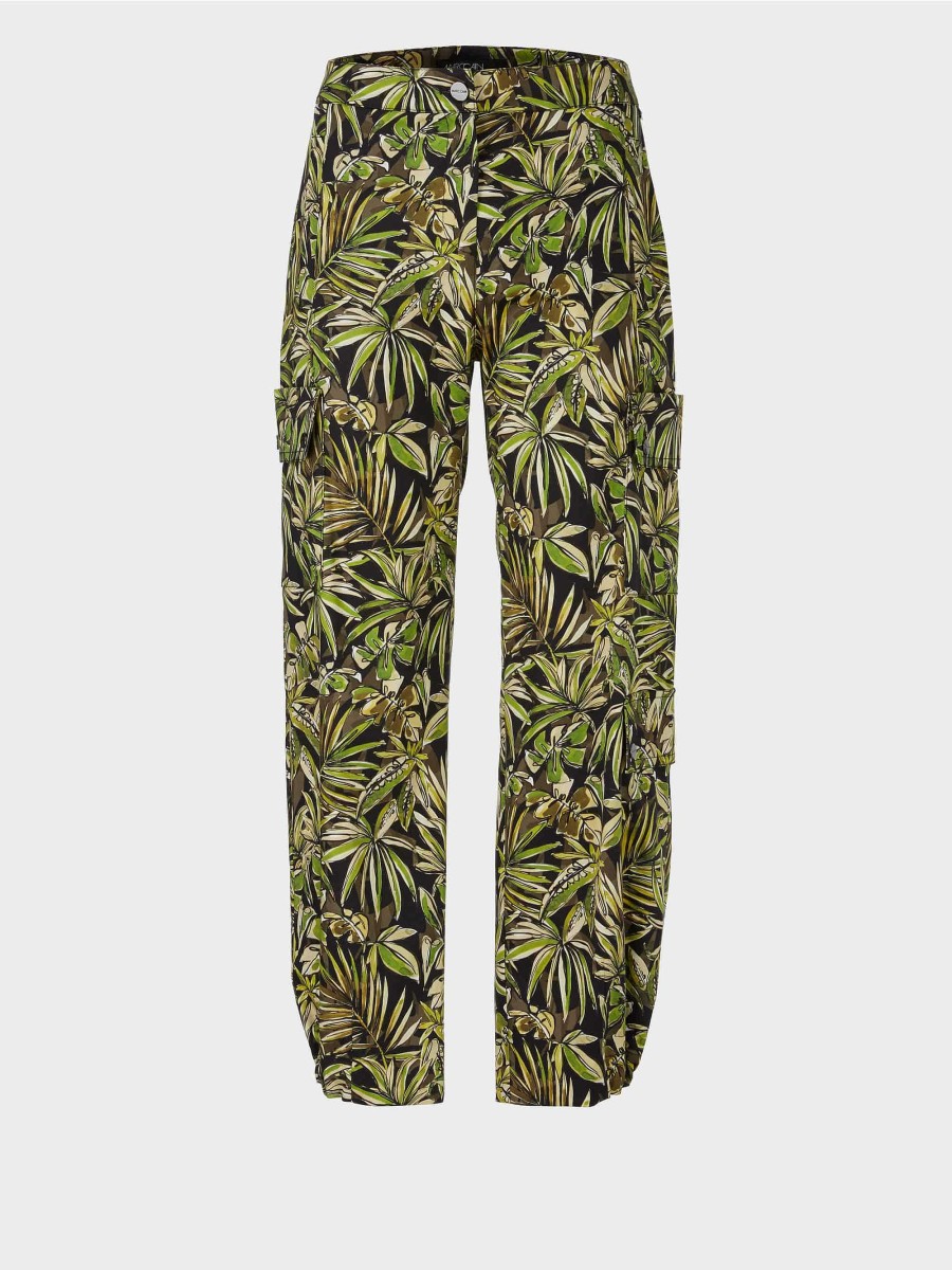 Marc Cain Cargohose Renton Mit Floralem Print | Hosen