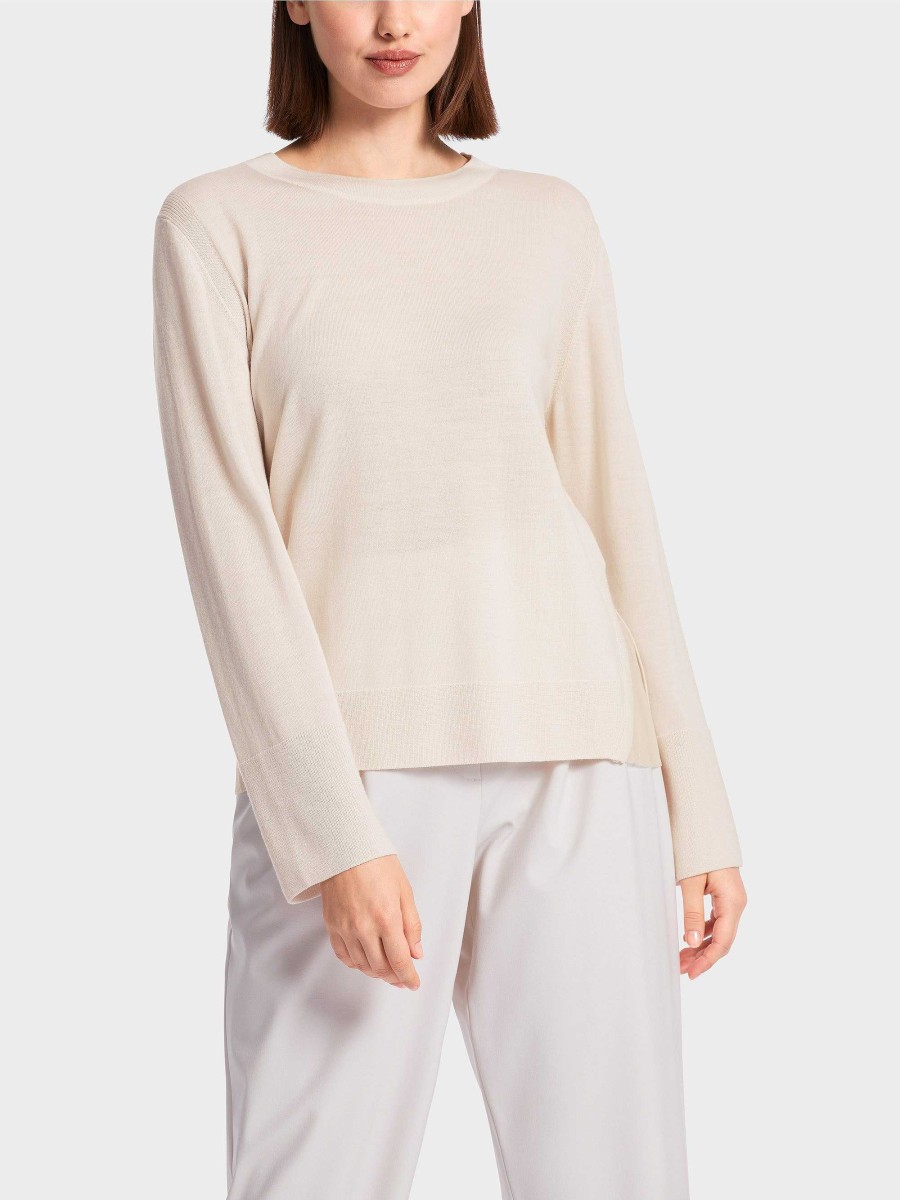 Marc Cain Rippstrick-Pullover "Rethink Together" | Strick