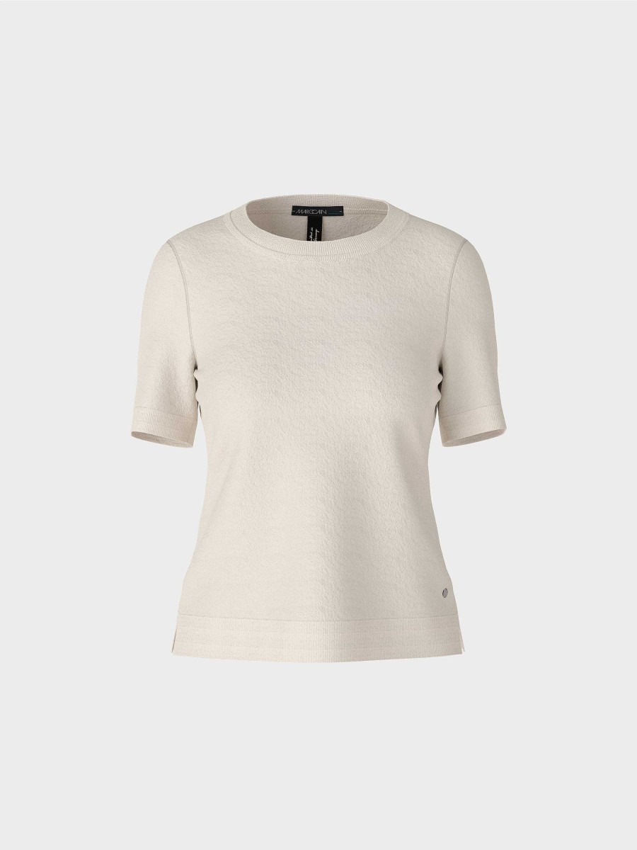 Marc Cain Crew-Neck-Pulli "Rethink Together" | Strick