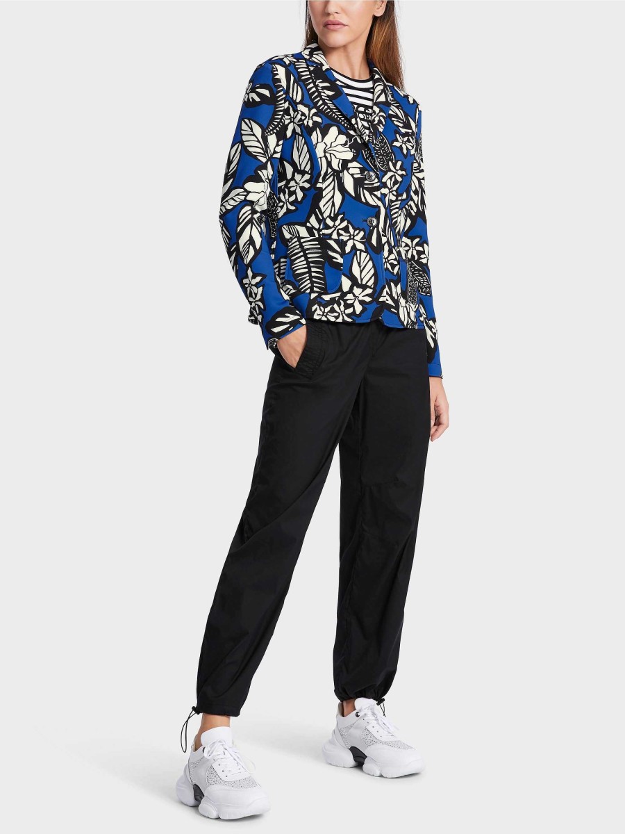 Marc Cain Jerseyblazer Mit Alloverprint | Hosenanzuge