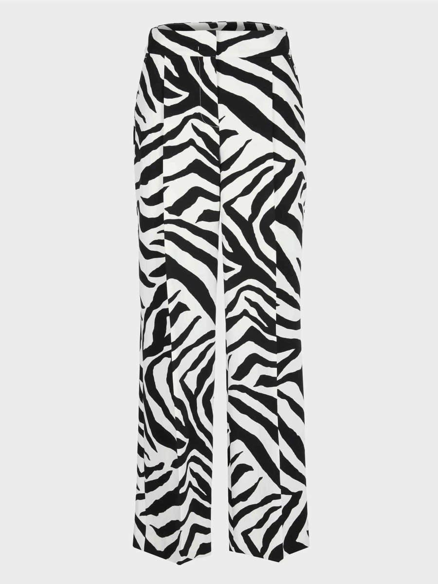 Marc Cain Hose Im Zebra-Dessin | Hosenanzuge