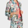 Marc Cain Rethink Together Printed Denim Jacket | Jacken